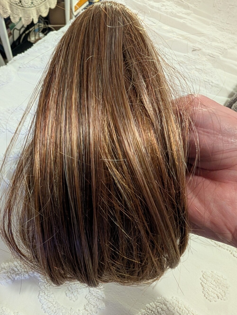 Toni Brattin Caramel Copper Brown Highlighted Clip-In Hair Extension